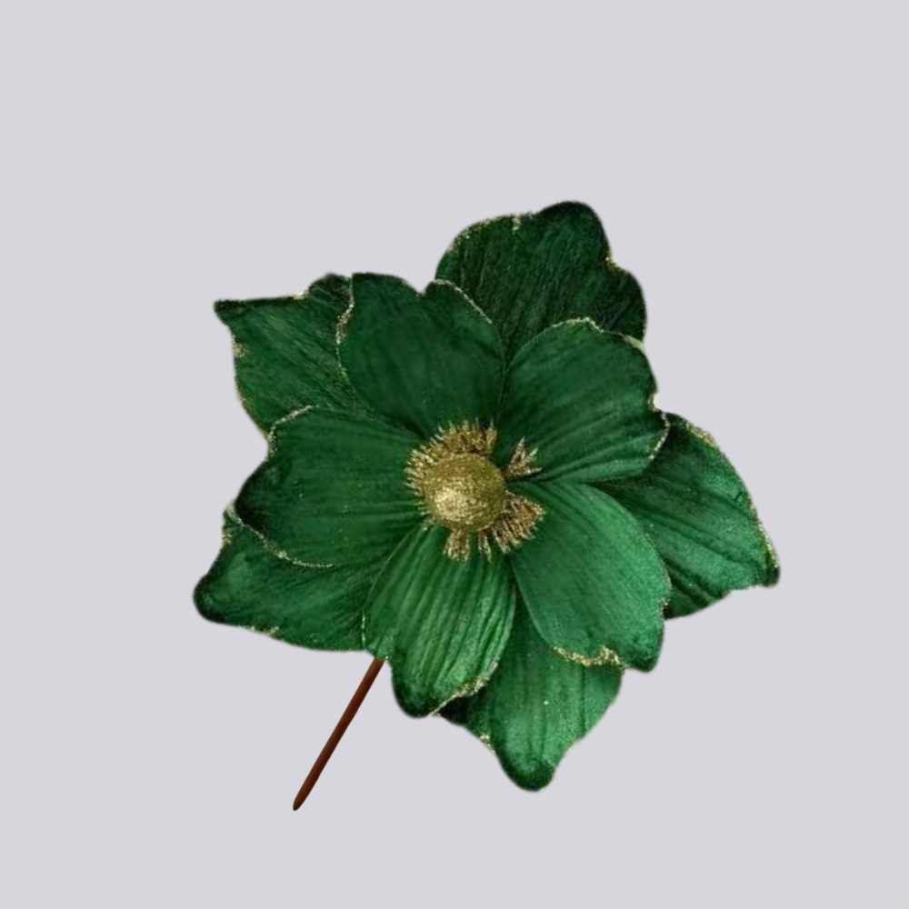 Flores artificiales de Navidad Decoraciones navideñas Flores decorativas Creativas Pequeñas decoraciones Colgante Escena Diy Decoración Estilo ins