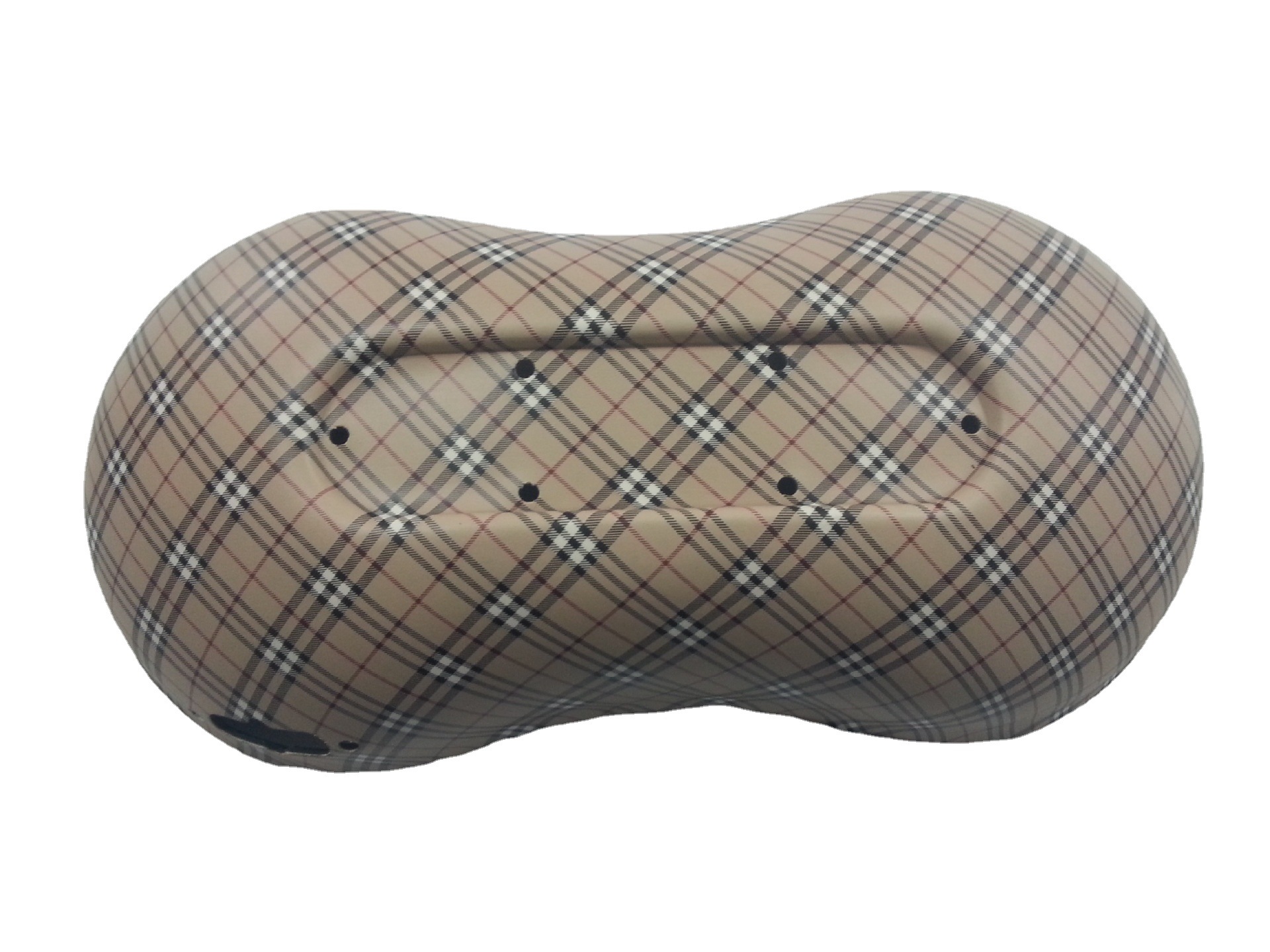 加 工格子PU颈部腰部按摩器外壳 电动加热按摩靠垫  EVA按摩靠枕