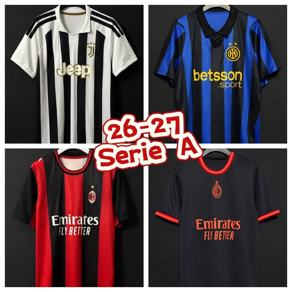 26-27 New Model Roma Inter Milan Juventus AC Napoli Football Jersey