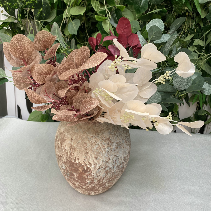 Bundle 9 fork with bean apple leaf simulation green plant indoor living room dried flower ornaments handmade decorative flowers wholesale Bundle 9 fork with bean apple leaf simulation green plant indoor living room dried flower ornaments handmade decorative flowers wholesale