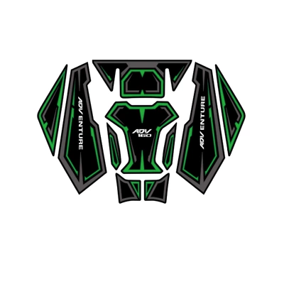 22-24 Years Adv160 Motorcycle Modified: Electric vehicle fender - green