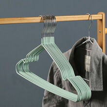 家用通用防滑晾晒衣架不锈钢无痕防滑浸塑挂衣撑衣服架挂衣架批发