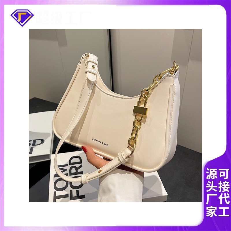 Customized High-End Niche Bags for Women, New Trendy Autumn Versatile Solid Color Shoulder Bag, Baguette Underarm Bag Customized High-End Niche Bags for Women, New Trendy Autumn Versatile Solid Color Shoulder Bag, Baguette Underarm Bag