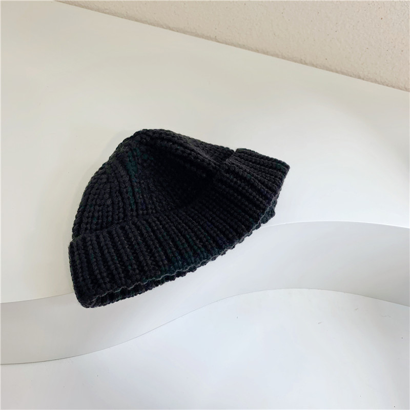 Unisex Children's hat Autumn solid color baby wool hat Autumn winter boys and girls warm melon skin hat knitted hat_voghion.com