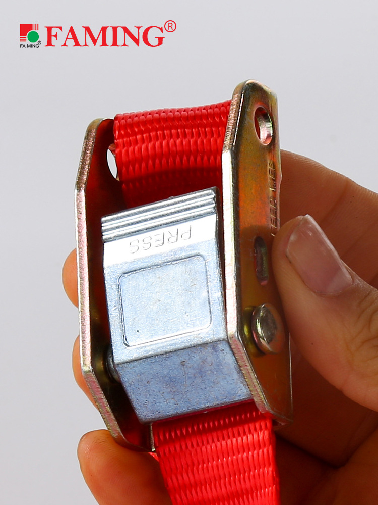 Large Pressure Buckle Thickeneded Webbing Tightening Double Hook Quick Strap Convenient Fixed Strap Trunk Cart Motorcycle Transport Rope