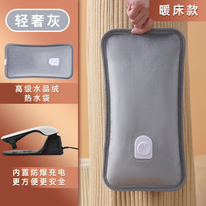 뜨거운 판매 확장 아기 벨벳 가방 그레이