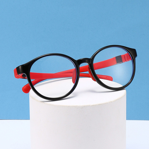 新款儿童防蓝光眼镜男女童上网课玩手机护目眼镜框保护眼睛 91028