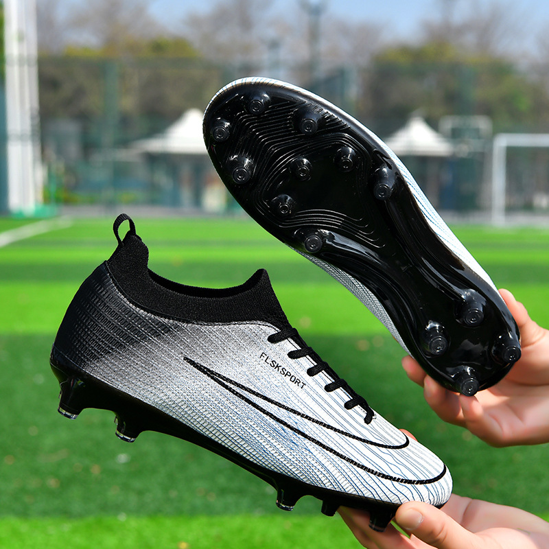 Cross-Border New Model Children's Soccer Shoes for Boys and Girls, Long Spike and Multi-Stud Ag Tf, Breathable and Wear-Resistant, Suitable for Training and Competition