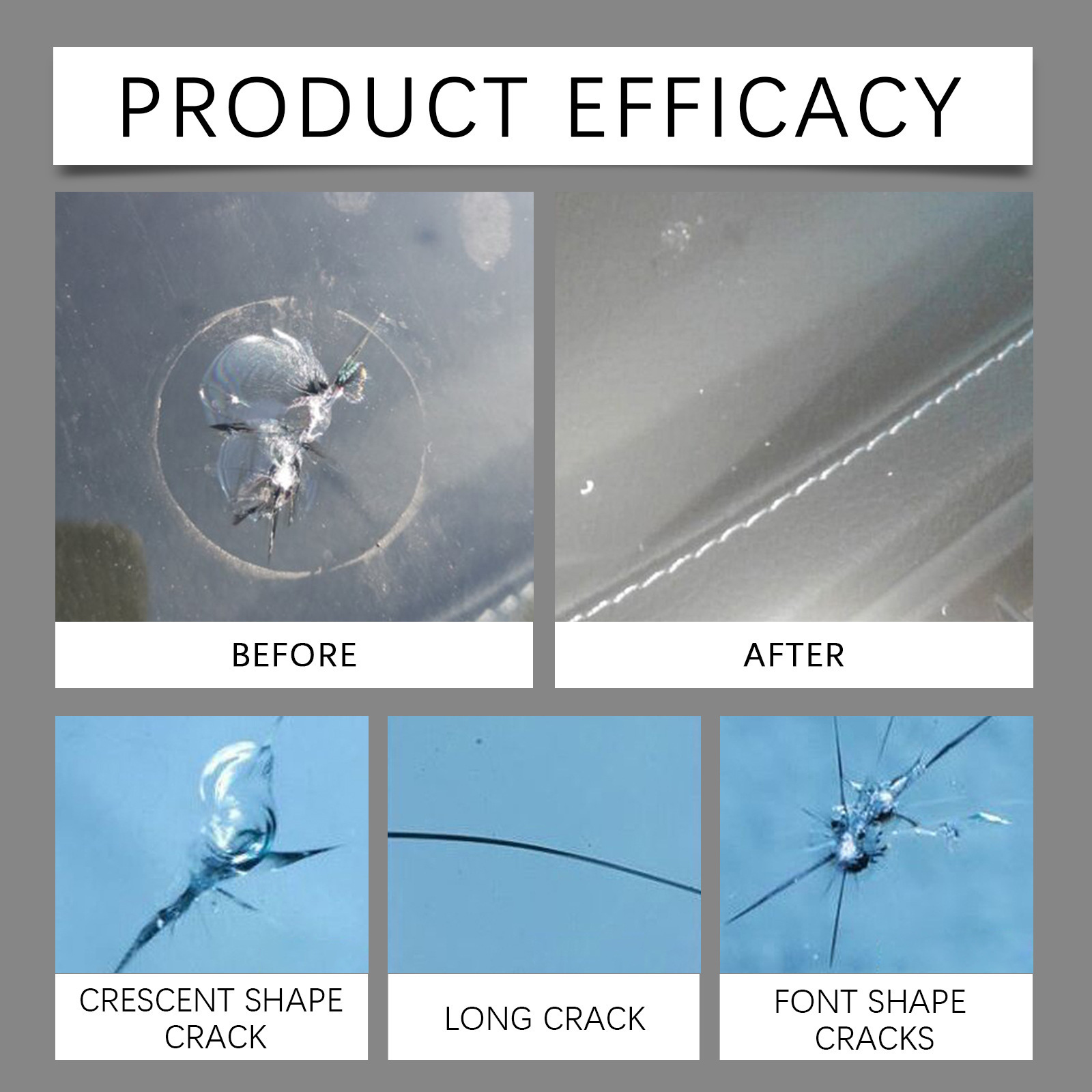 Rayhong Car Glass Repair Glue Glass Nano Repair Liquid Quick Repair Crack Glass Care Glue