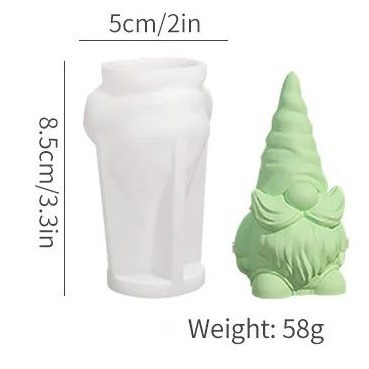 クリスマスの顔のない公仔のドワーフのシリカゲルの鋳型diyのドワーフの香薫のろうそくの鋳型の石膏の滴のゴムの鋳型|undefined