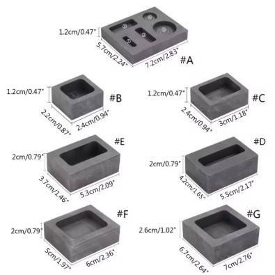 高纯石墨坩埚耐高温熔金油槽长条无事牌模具金银首饰加工打金工具