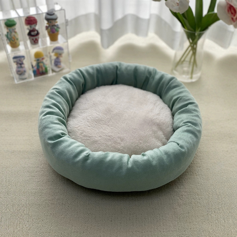 国境を越えて卵のタルト猫の巣を売る冬の保温ペットの巣の中の小さいテディのぬいぐるみのペット用品|undefined