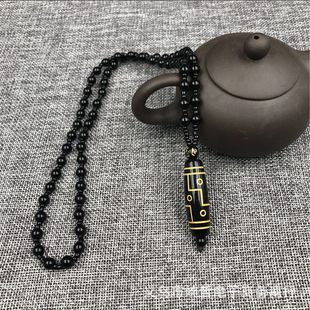 New Xizang style Nine-eye Sky beads beaded agate necklace will sell gifts ethnic style sweater long necklace clothing wholesale