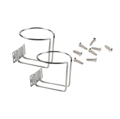 Ocean Yacht Truck Rv Universal – Car cup holder/beverage holder - chrome-silver-two-pack