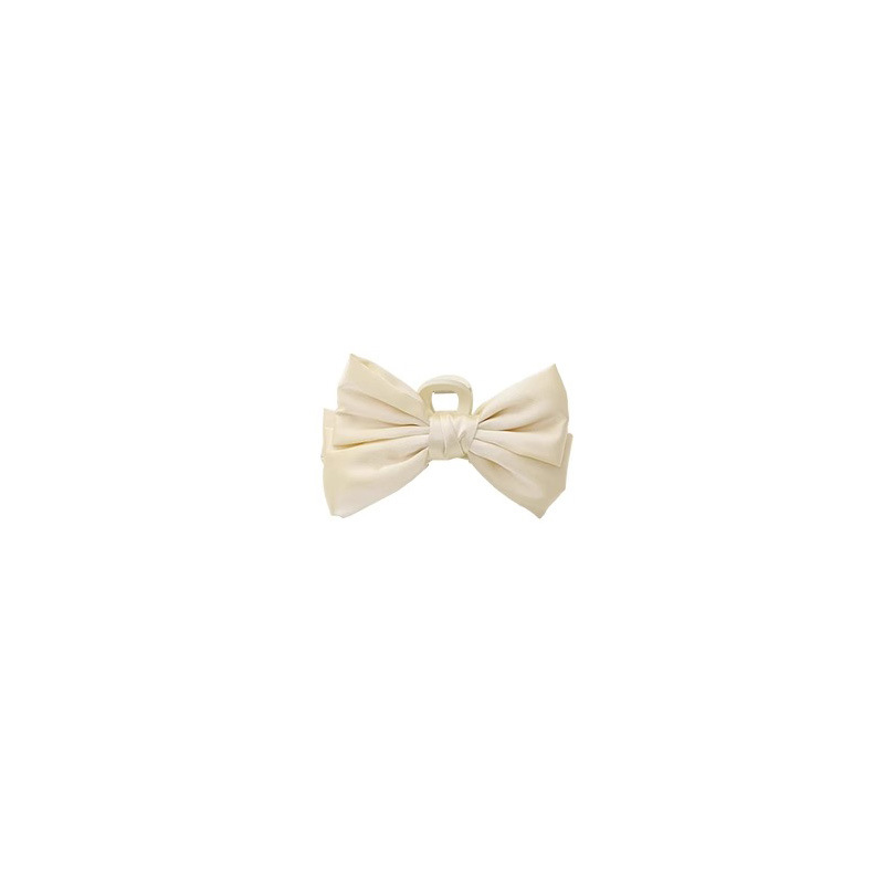 Princesa en fuga dulce satén arco clip de captura temperamento captura cabeza posterior clip de cabello tiburón clip de cabello joyería