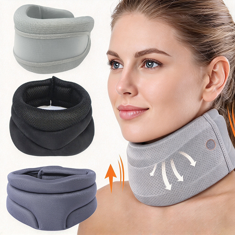 Breathable Support Neck Brace Household Sponge Cervical Spine Neck Brace Anti-Bowing and Anti-Forward Tilt Fixed Support Neck Brace