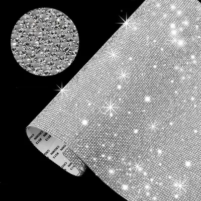 Car interior film Rhinestone Stickers Flash Diamond Car - pure-white-20000-pieces