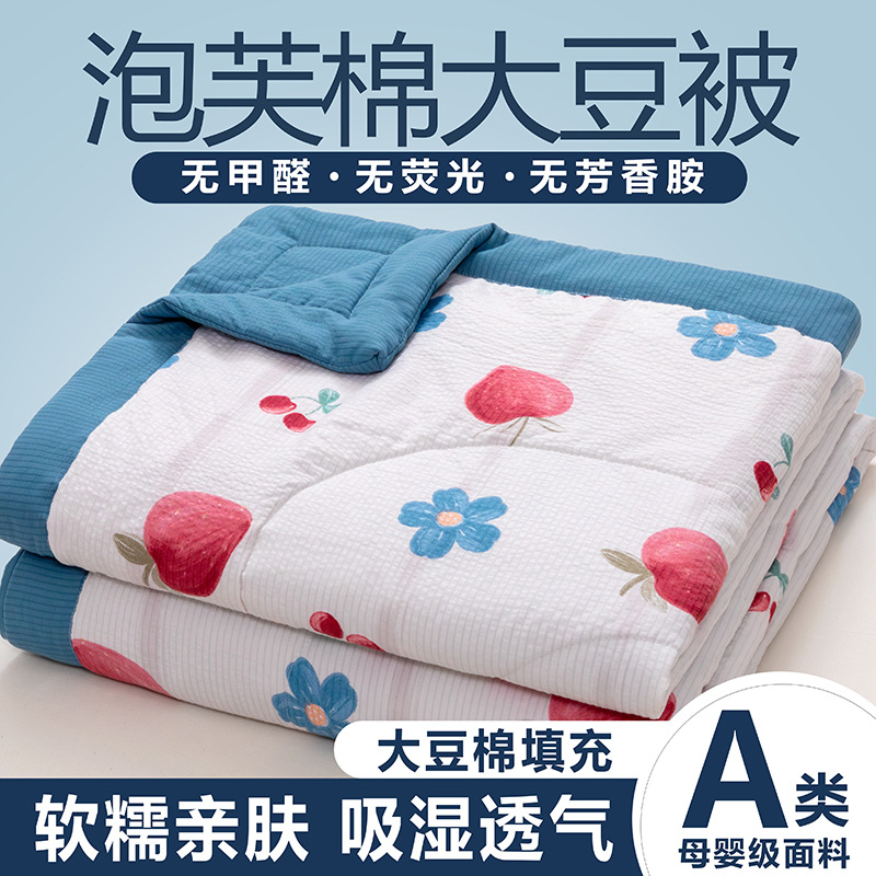 2024 New Fashionable Cotton Soybean Summer Quilt High-Quality Fresh Soybean Summer Quilt Air Conditioner Quilt 