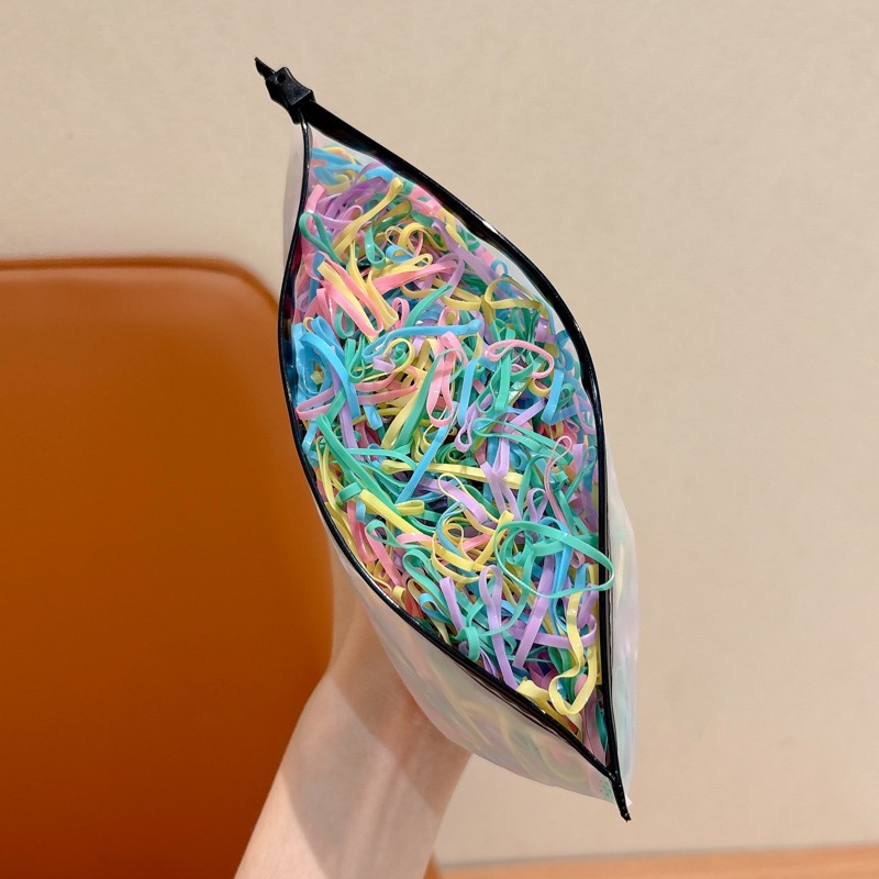 Niños coloridas tiras desechables niñas bebés de cabello de alta elasticidad niñas pequeñas no lastiman cabello anillo de cabello