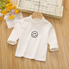 Children's demi-season thin long-sleeve, keep warm clothing girl's, high collar, long sleeve