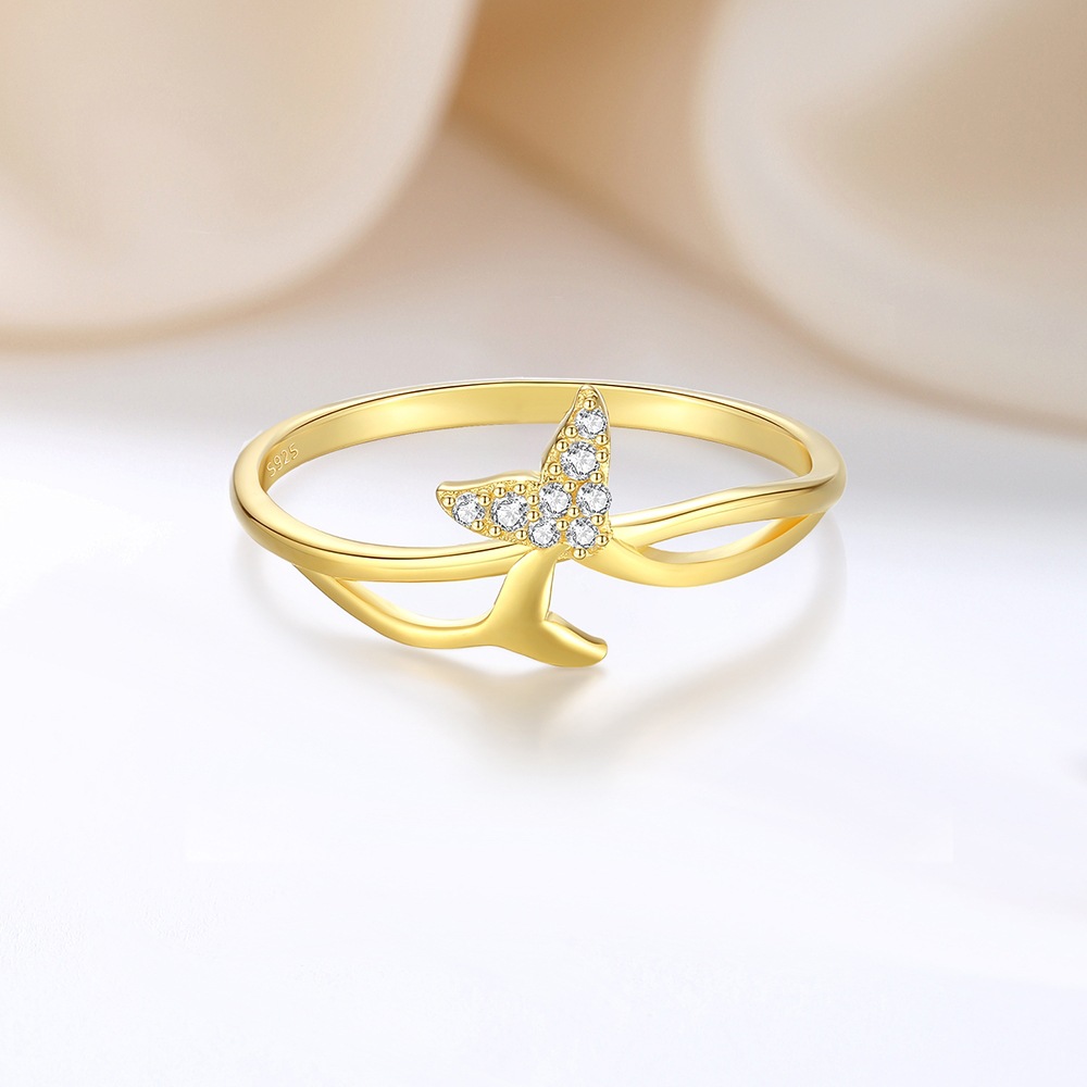 Daily Occasion 925 Sterling Silver Material 925 Sterling Silver Star Heart Shape Zircon Simple Style Rings For Women's