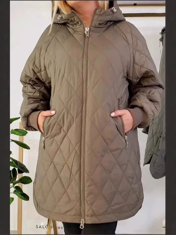 Стёганое зимнее пальто, корейский стиль, с капюшоном, свободный покрой, размеры M–4XL