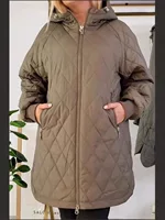 Стёганое зимнее пальто, корейский стиль, с капюшоном, свободный покрой, размеры M–4XL