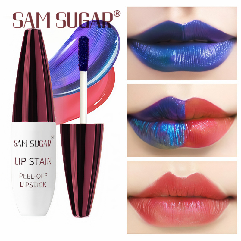 SAM SUGAR撕拉唇彩 自然哑光易上色持久不沾杯防水唇釉跨境亚马逊|undefined