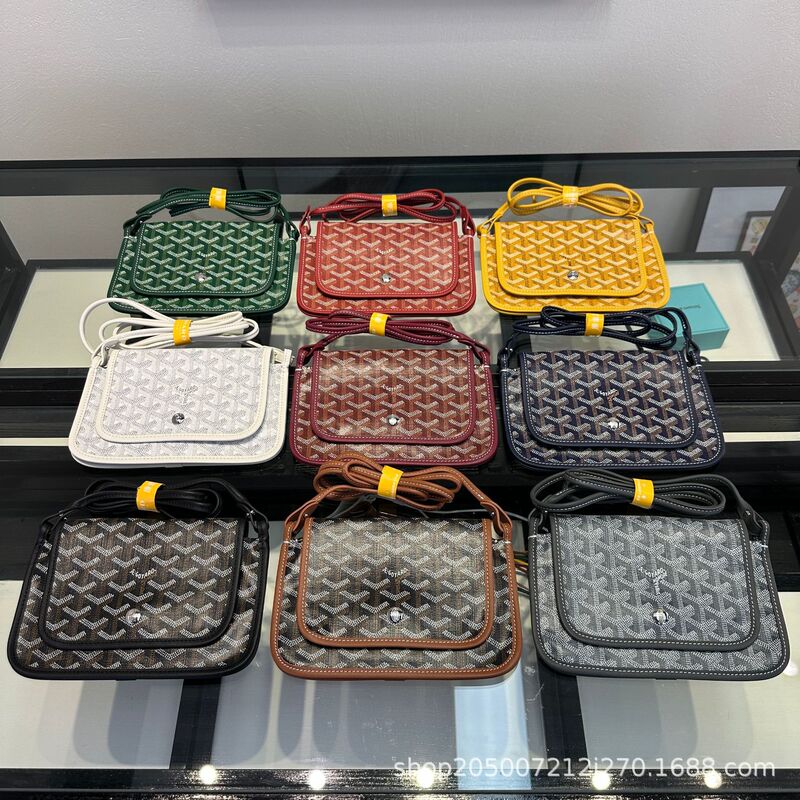 Goyard Goyard Bag Woc Envelope Bag Plumet Dog Tooth Bag Three-Layer Clutch Bag Single Shoulder Small Crossbody Bag