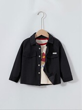 O 37598 Casual Solid Color Kids Shirt ���д�ɫ���� ����