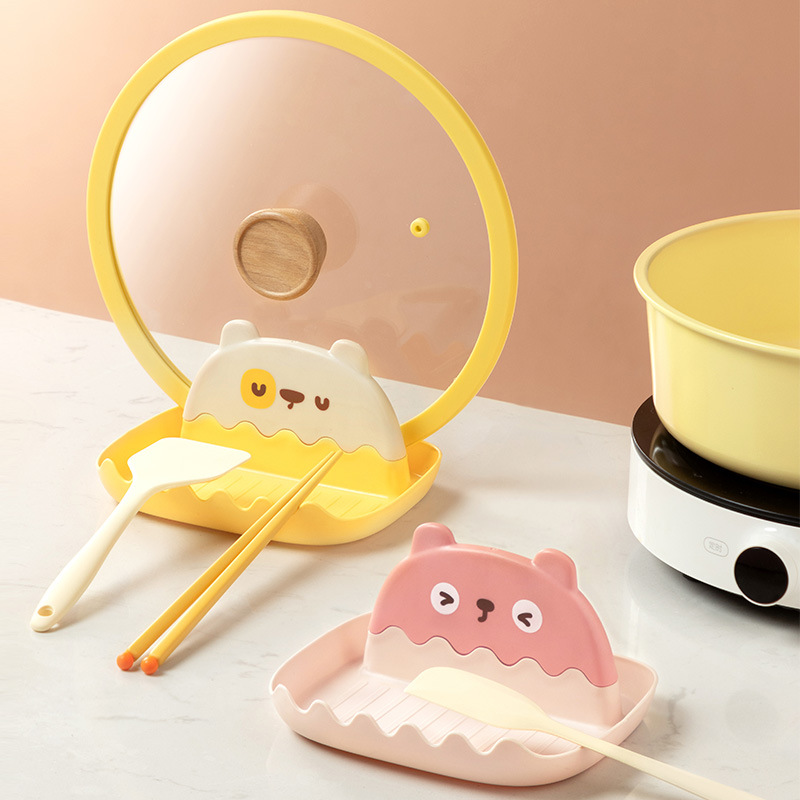 Stove Water Pot Cover Rack Kitchen Countertop Oil-proof Pan With Pot Cover BOBSpatula Rack Spatula And Spoon Storage Rack