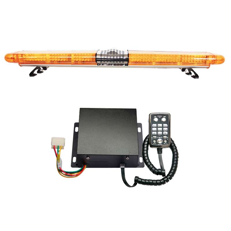LED Roof Warning Light Yellow Long Strip Strobe Light Roof Light 1.7m Light+Speaker+Siren JH9200P9