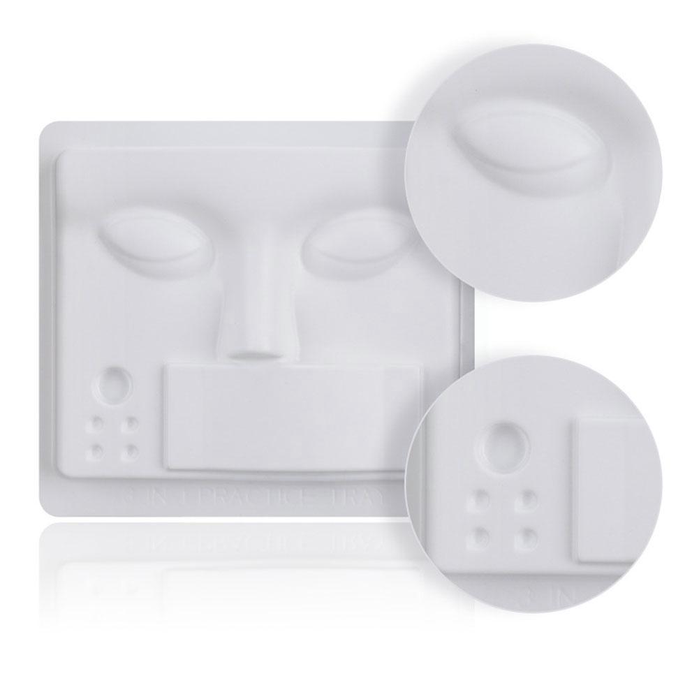 人脸三合一练习假睫毛底托新手嫁接睫毛初学者展示板托盘美睫头模