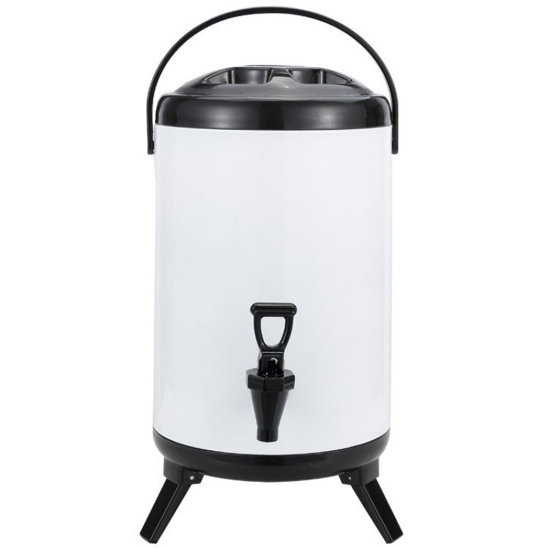 Barril de aislamiento térmico de té de leche de 10 litros barril de acero inoxidable barril de aislamiento térmico de doble capacidad barril de aislamiento térmico de aislamiento frío tienda comercial NaYou