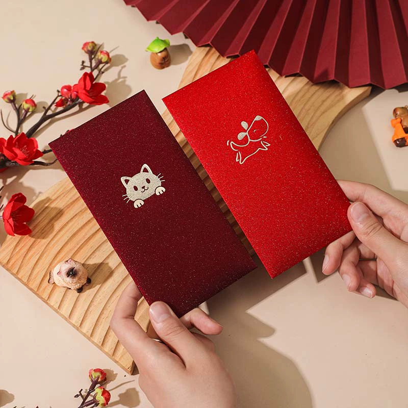 Creative red envelope, cute pet pattern, children's red envelope, frosted hot stamping, wedding blessing, gift-giving, universal red envelope bag