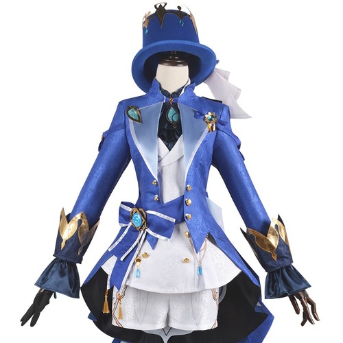 Original God of Fog cos suit Water God Fu Carlos Fontaine new character cosplay two-dimensional animation complete set of costumes