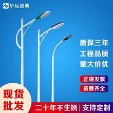 新农村led路灯厂家6米7m80W自弯臂路灯市政8米大功率高杆路灯价格