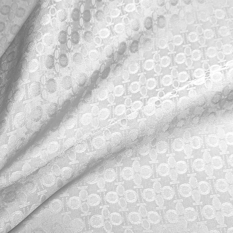 seda de cuatro hojas seda de alta calidad tela jacquard satén brillante vestido casual vestido chino cheongsam tela