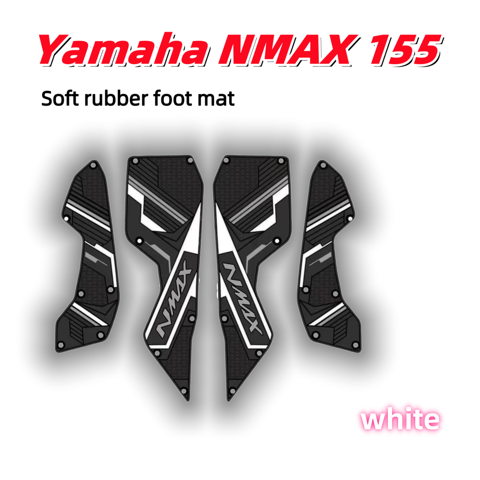 Suitable for Yamahanmax155Tubro Rubber Anti-Slip Foot Pedals and Foot Pads, Cross-Border Factory Wholesale Scooters