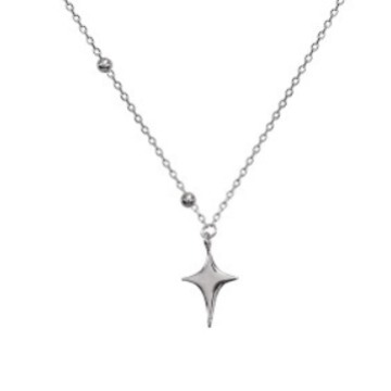 Starlight Necklace for Women, Instagram Trendy, Unique Design, Simple and Minimalist, Personalized, Versatile, Lockchain, Titanium Steel Pendant, Choker