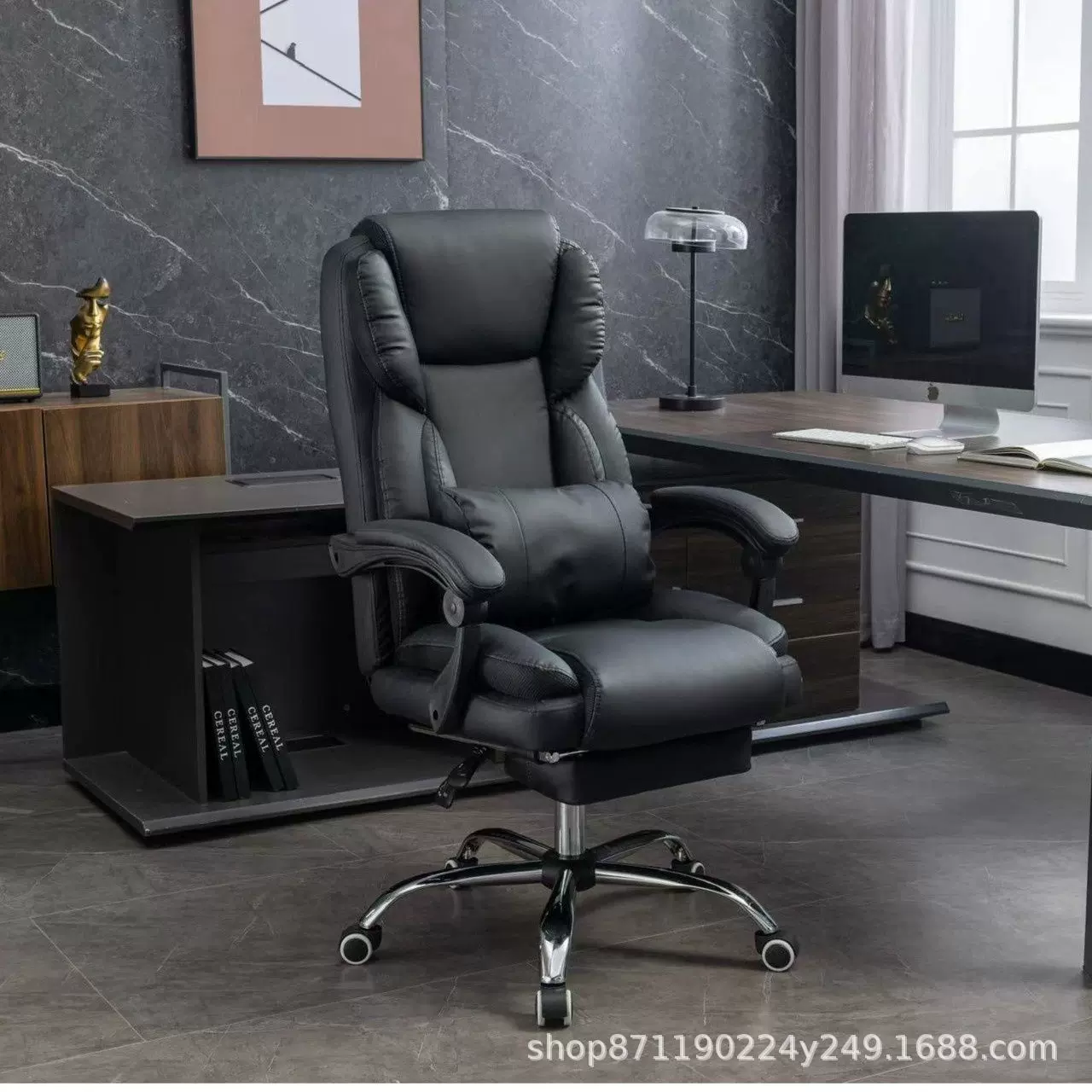 办公椅舒适久坐老板椅家用护腰可躺人体工学椅书房书桌靠背电脑椅