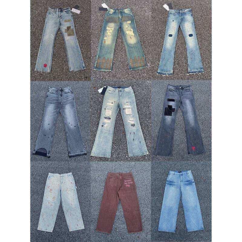 Erd New Jeans Vintage Washed Distressed Straight American Melancholic Rich Second Generation Niche Slim Pants Trend