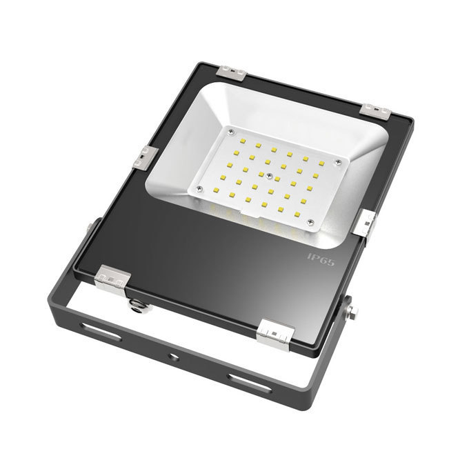 MIC lamp 30W patch with reflector black and white mini bright lightweight household waterproof floodlight