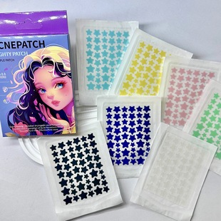 Amazon Hydrocolloid Acne Covering Colorful Stars Soothing Acne Absorbing Pus Acne Patch Cross-Border Acne Patch Wholesale Spot