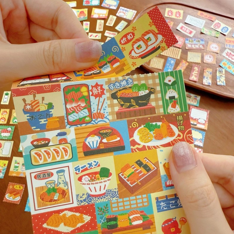 哇卡哇卡便签本古早可撕拉拼版手账便签原创便条纸厚纸留言本|undefined