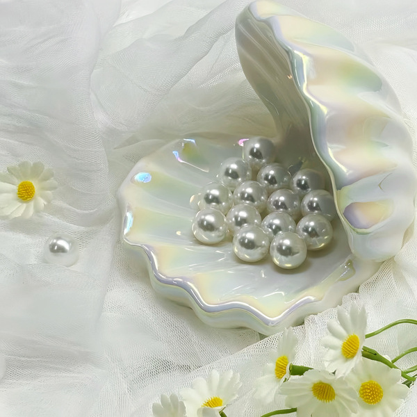 Non-Porous 3-20mm Abs Imitation Pearls Round Beads Loose Beads Pearl Necklace Handmade Beaded Bracelet DIY Jewelry Accessories