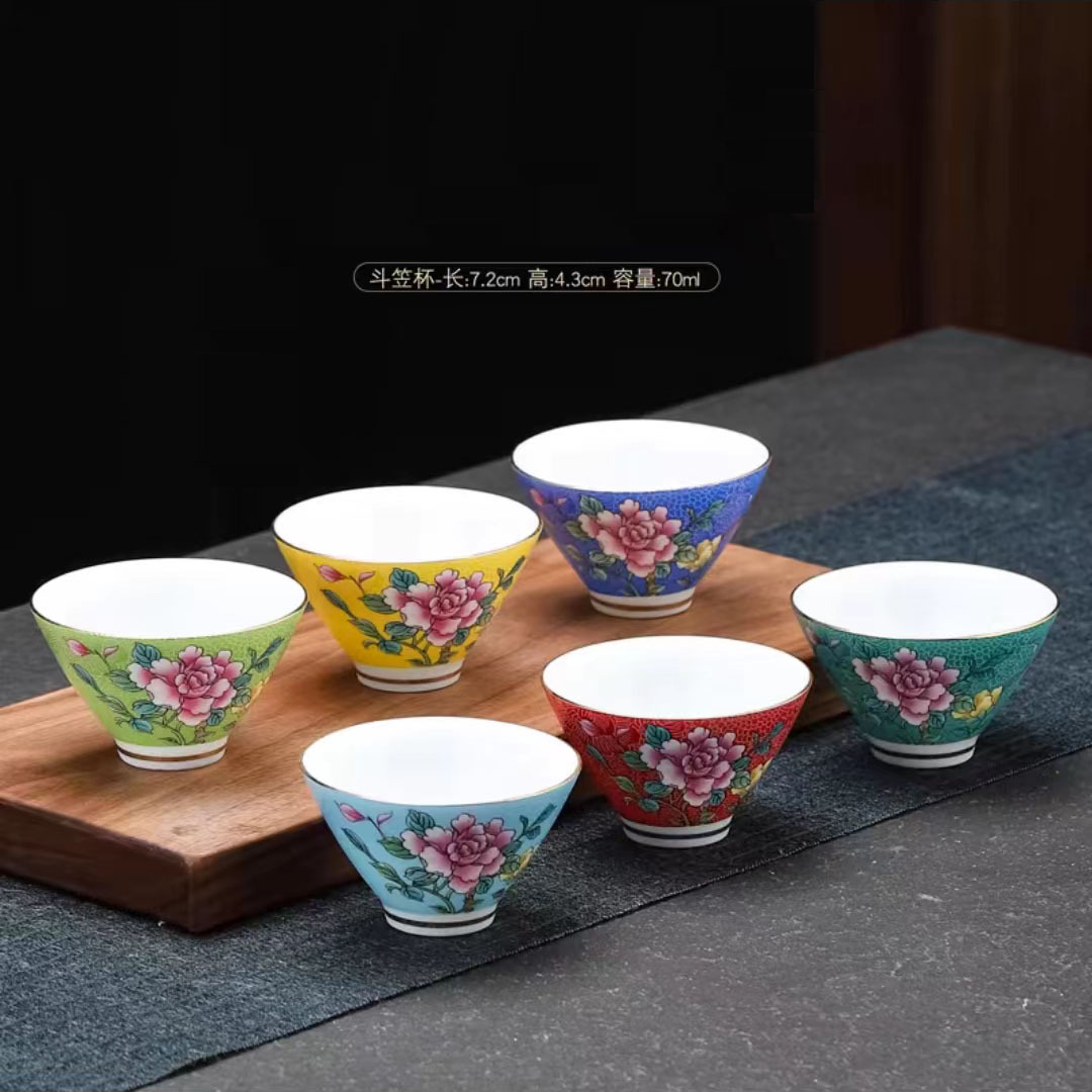 꽃 따기 모자 컵 6개 안전 포장