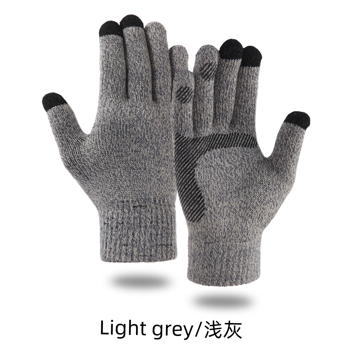 Nuevos guantes de invierno calientes transfronterizos Pantalla táctil guantes de tejido de terciopelo grueso guantes de cachemira de alpaca a prueba de frío