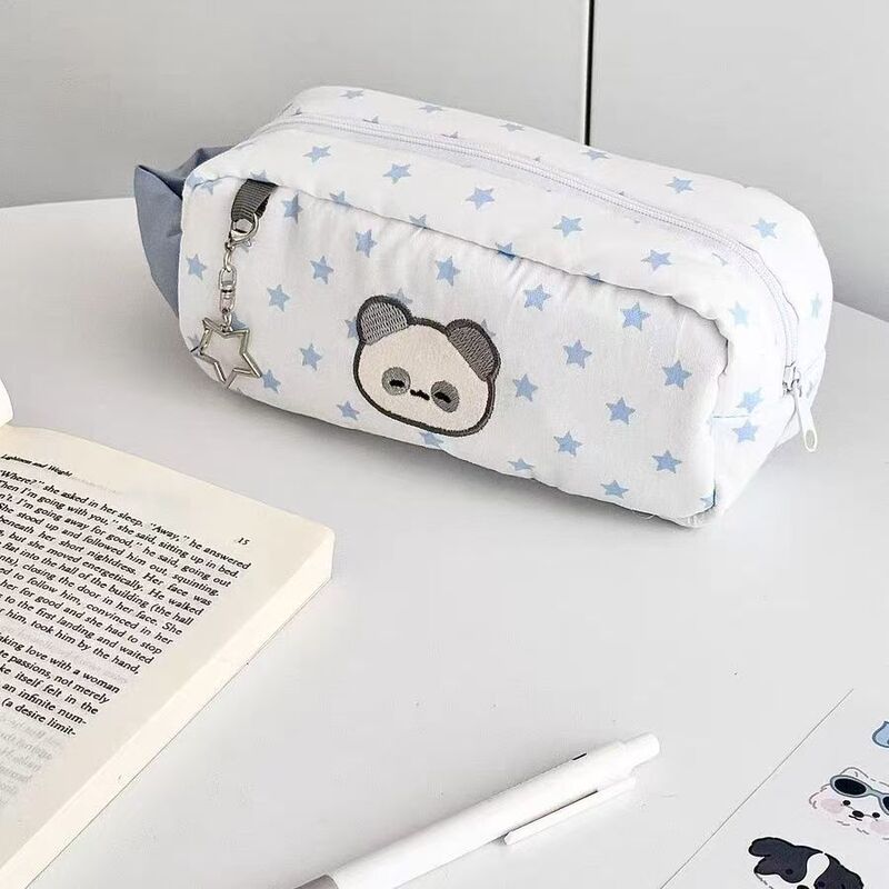 綿と砂糖の星パンダ日本の筆箱かわいい文具箱学生収納大容量文具|undefined