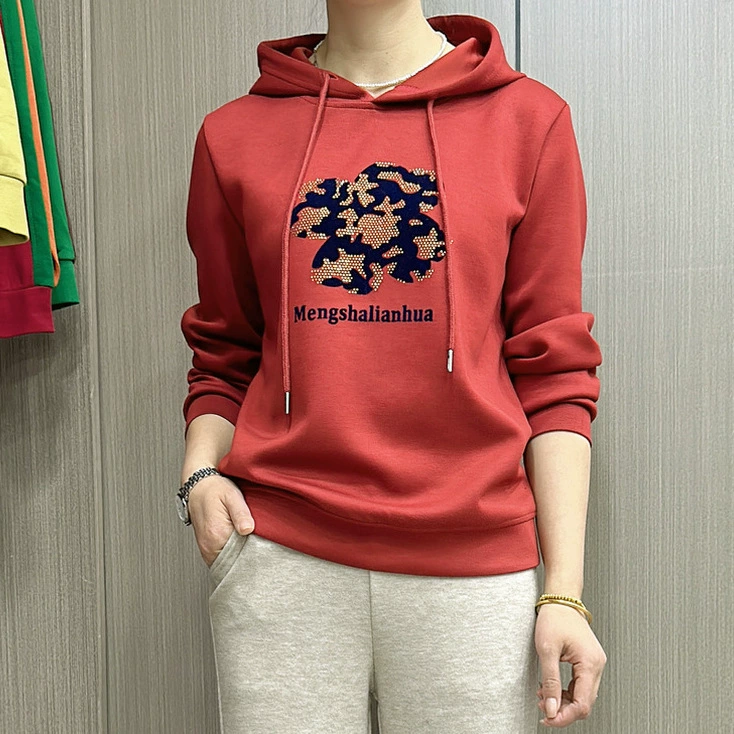 Весенний новый стиль с длинными рукавами модная повседневная капюшон свободный весенний и осенний свиток